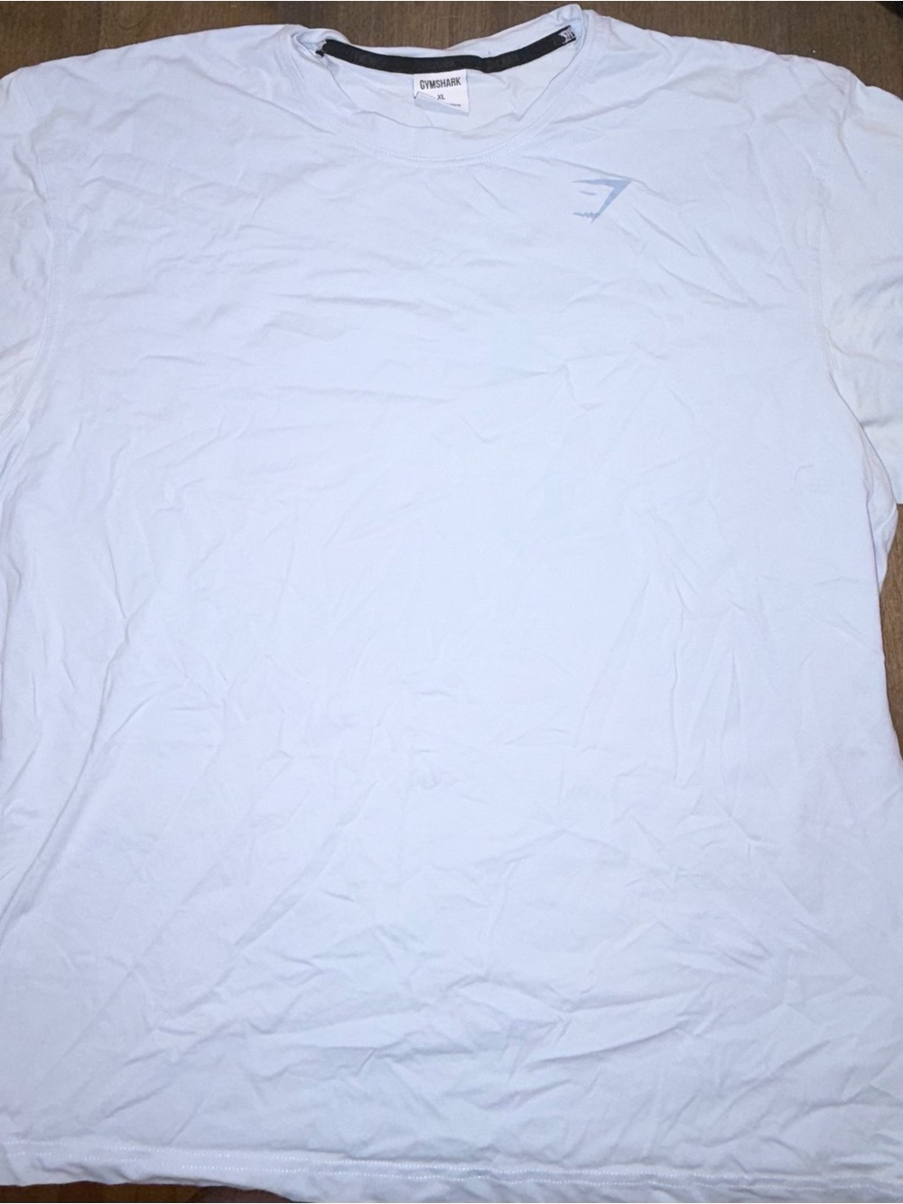 Gymshark Baby blue Short Sleeve Crew Tee with Subtle Logo